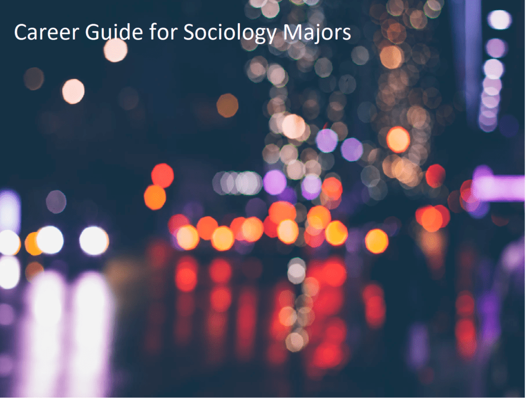 Career Guide in Sociology