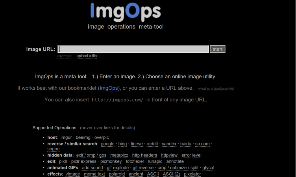 Quickly find images and GIFs across the internet with ImgOps